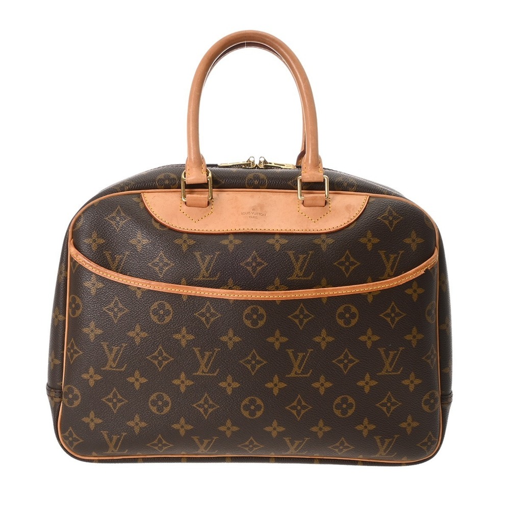 Louis Vuitton Monogram Handbag Deauville Brown Canvas - Picture 2 of 10